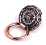 Maxbell 2x Red Bronze Round Cabinet Door Drawer Wardrobe Pull Ring Handle Knobs Dia 35mm