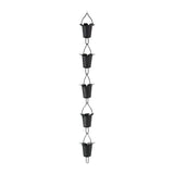 Maxbell Morning Glories Rain Chain Home Decor Rainwater Catcher for Home Backyard Yard