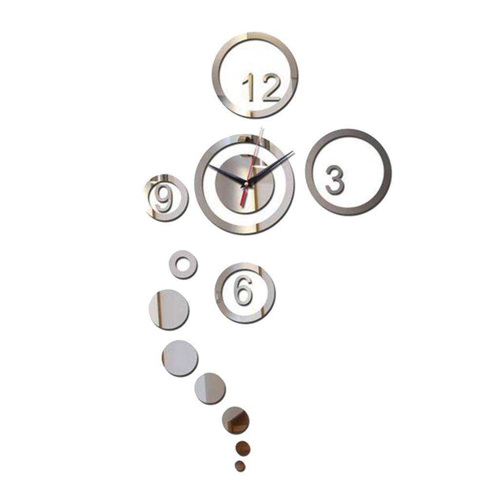 Maxbell Maxbell DIY Wall Clock Acrylic Stickers Clock Home Decor Removable