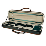 Maxbell Violin Storage Case Handbag Easy Carrying for Beginner Violin Lovers Players green and coffee