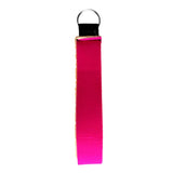 Maxbell Neoprene Wristlet Keychain Wrist Strap Band Key Holder Split Ring Red+Blue
