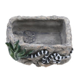 Maxbell Maxbell Reptile Food Dish Feeding Bowl Water Worm Feeder Snakes Medium BL-7002