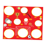 Maxbell Kids Tossing Games Net Sandbag Trainer Throwing Net for Family Boys and Girls Red