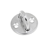 Maxbell 2Pcs Stainless Round Pad Eye Plate Sail Boat Kayak Sunshades Accessory M5