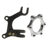 Maxbell Maxbell Bike Disc Brake Bracket Frame Adaptor + Threaded Hubs Disc Brake Rotor 6Bolt