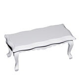 Maxbell Set 2PCs Dollhouse Birch wooden Tea Coffee Table for 1/12 Miniature Furniture