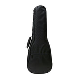 Maxbell Ukulele Bag Portable Storage Pocket for Concert Tuning Clips Music Textbooks black 65cmx24cmx6cm