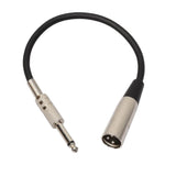 Maxbell 2x6.35 Stereo Audio Male to 3-pin XLR Male Cord for Musical Instrument Parts