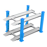 Maxbell 1/64 Parking Lot Scene Display Case Layout Alloy Car Model Toy Display Stand blue