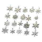 Maxbell 20pcs Antique Tibet Silver Mixed Snowflake Charms Pendant Jewelry Findings - Aladdin Shoppers