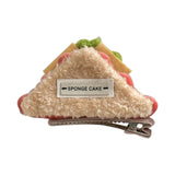 Maxbell Cute Hair Clip Cake Shape Headpiece Plush Dessert Clip for Women Girls Party Style C