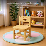 Maxbell Children's Wooden Chair with Backrest, Cartoon Pattern, Walnut Finish, Ergonomic Support, AssemblyNo Assembly Required, Kids Stool for Learning, Eating, Play & Shoe Changing Varnish 28cm