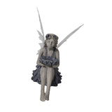 Maxbell Fairy Solar Garden Statue Resin Outdoor Sculpture for Outside Lawn Landscape