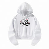 Maxbell Sweatshirt Moisture Wicking Long Sleeve Hoodie for Travel Teen Girls Walking XXL White