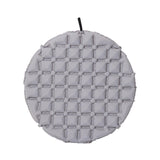 Maxbell Inflatable Seat Cushion Round Pad Foldable for Sporting Events Travel Hiking light gray