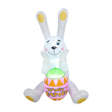 Easter Inflatable Bunny Outdoor Decoration Gift for Holiday Courtyard Garden Cupping Face