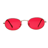 Maxbell Women Men Retro Vintage Round Sunglasses Metal Frame Glasses Red - Aladdin Shoppers