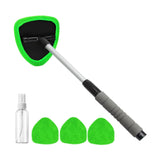 Car Windshield Cleaning Tools Portable for Home Window Trucks Household Triangle Green