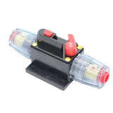 Maxbell 2xDC12V 24V 80AMP Car Audio Inline Circuit Breaker Fuse Manual Reset Switch