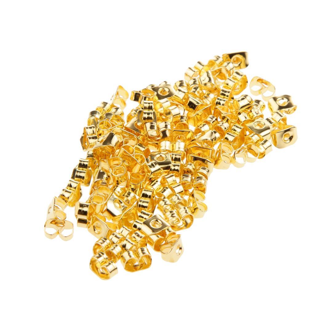Maxbell Maxbell Plating Ear Plugs Cap Stud Earring Plugs Caps Back Stopper Jewelry Making