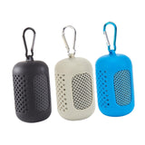 Maxbell 3x Gym Ice Towel Running Exercise Fast Drying Sports Cooling Towel with Case Gray Black Sky Blue