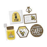 Maxbell Bee Tiered Tray Decor Creative Decorative Table Signs for Party Office Table Style A