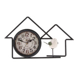 Maxbell Maxbell Vintage Style Retro Decorative Rustic Clock For Bedroom Kitchen Decor Black
