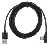 Maxbell 2x90 Degree USB Type C Cable Fast Charging Data Cable for Android  Black 2m