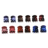 Maxbell 12Pieces Fashion Women Resin Mini Hairpin 6 Claws Girls Hair Clip Clamp 01