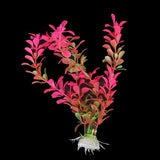 Maxbell 18cm Plastic Aquarium Plants Ornament for Fish Tank - Fuschia+3Pcs Plastic Aquarium Plants Ornament for Fish Tank+3 PCS Simulation Aquatic Plastic Plants Aquarium Ornament Decorations -Purple