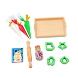 Maxbell 11x Dollhouse Miniature Baking Tools Classic for 1/12 BJD Doll Parts Playset green