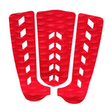 Maxbell 3Pcs Surfboard Surf SUP Paddleboard Traction Pad Tail Pad Deck Grips Red - Aladdin Shoppers