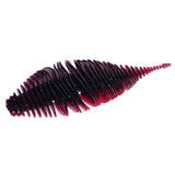 Maxbell Soft Fishing Lure Portable Lifelike Fishing Accessories for Bass Trout River Black Red