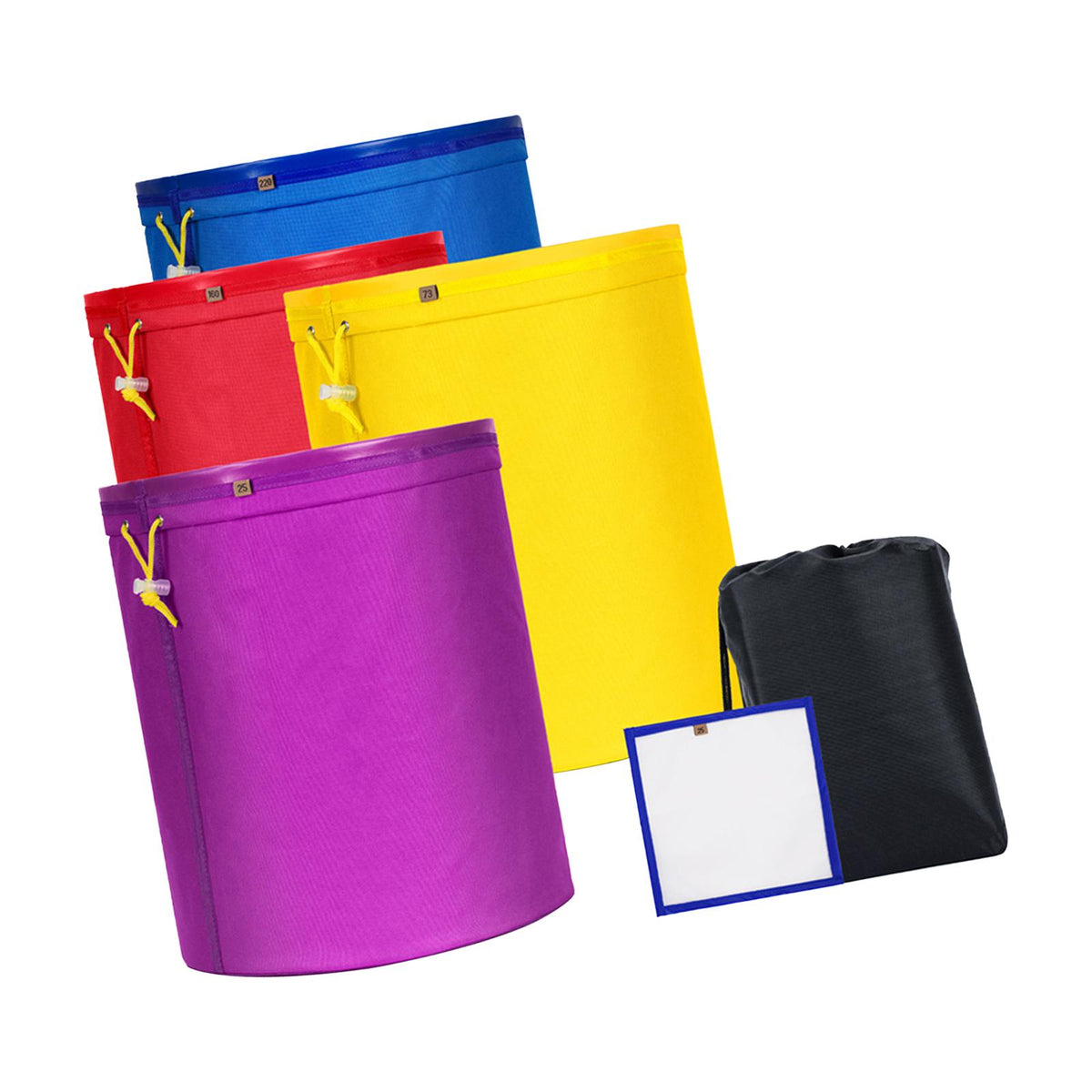 Maxbell 4 Pieces 5 Gallon Filter Bag Ventilation Sturdy Breathable Mesh Oxford Cloth
