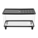 Maxbell Mini Reptile Terrarium Breeding Box Small Lizard Tank for Turtles Fish Frogs 30cmx19.5cmx21cm Black