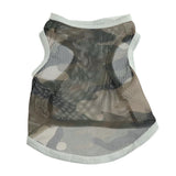 Maxbell Maxbell Pet Dog Summer Clothes Puppy Medium Large Dog Camouflage Mesh Vest Grey-5XL
