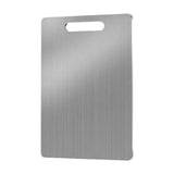 Maxbell Stainless Steel Cutting Board Plate for Meat Fruit Vegetables Camping Indoor 40cmx60cm