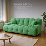 Maxbell 2025 Cream Style Folding Sofa Bed for Small Spaces Green 1.9x1.2m