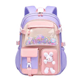 Maxbell Girls Backpack Multi Pockets School Bag for Teens College Students Commuting Purple