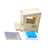 Maxbell Wooden Parrot House Cooling with Ice Pack Parakeets Outside Garden Birdhouse