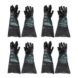 Maxbell 4 Pairs of 60cm Replacement Labour Protection Gloves For Sand Blasting
