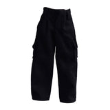 Maxbell 1/12 Scale Action Figure Clothes Trousers Fashion Dress up for 6" Male Dolls Black
