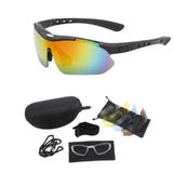 Maxbell Cycling Glasses Comfortable Eyewear Riding Glasses for Hiking Riding Outdoor Black