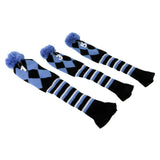 Maxbell Maxbell Set of 3 Golf Pom Pom Headcover Driver Fairway Woods Head Covers Amparo Blue