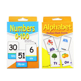 Maxbell 2 Set English Flash Cards Number Alphabet Kindergarten Toddlers Preschool