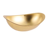 Maxbell Oval Serving Bowl Mixing Bowl Salad Bowl for Snack Restaurant Small Portions gold