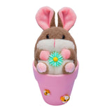 Maxbell Rabbit Easter Day Decorations Cute Rabbit Plush Doll for Holiday Easter Home Pink
