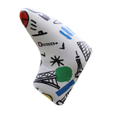 Maxbell Golf Putter Headcover Guard Premium Training Equipment Portable Putter Cover White