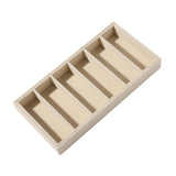 Maxbell Sunglasses Organizer 6 Grids Eyeglasses Display Container for Eyeglass Shops Beige