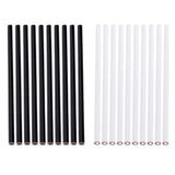 Maxbell 20Pcs White Black China Marker Wax Pencil Non Toxic Glass Metal Wood Fabric